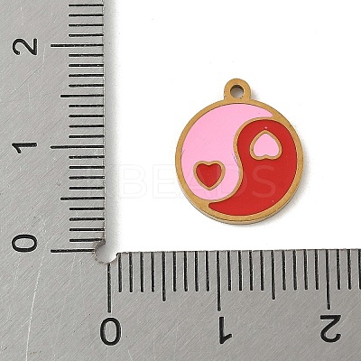 304 Stainless Steel Enamel Charms LS-STAS-P388-19K-G-1