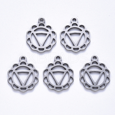 Non-Tarnish 304 Stainless Steel Pendants STAS-S113-007B-1