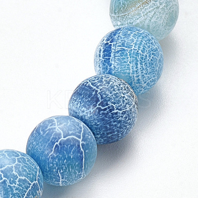Natural Weathered Agate Beaded Stretch Bracelets BJEW-Q692-01B-1