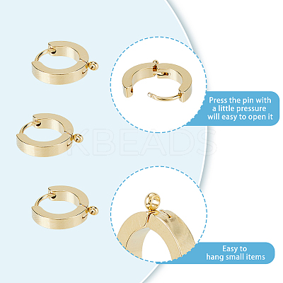 24Pcs 2 Colors 201 Stainless Steel Huggie Hoop Earrings Findings STAS-DC0015-46-1
