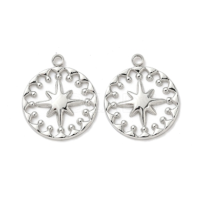 304 Stainless Steel Pendants STAS-H483-30P-1