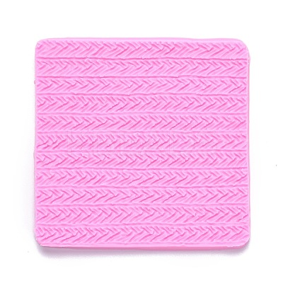 DIY Sweater Stitch Texture Food Grade Silicone Molds DIY-B034-07-1