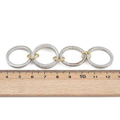 Brass Micro Pave Cubic Zirconia Plain Band Finger Rings for Women RJEW-P160-01H-P01-1