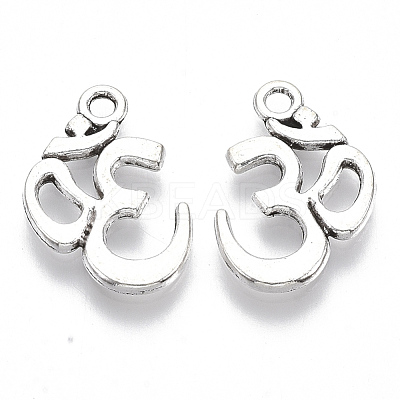 Yoga Tibetan Style Alloy Pendants X-TIBE-R317-018AS-LF-1