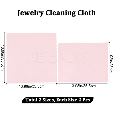 4Pcs 2 Style Silver Polishing Cloth TOOL-BBC0001-05A-1