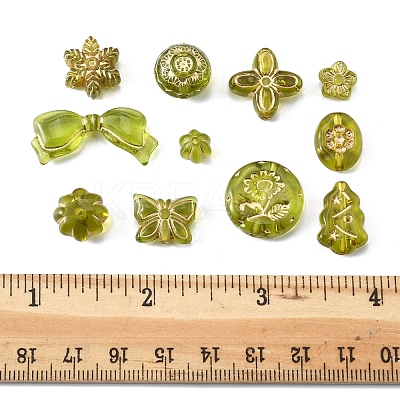 110Pcs 11 Styles Transparent Acrylic Beads OACR-FS0002-07-1