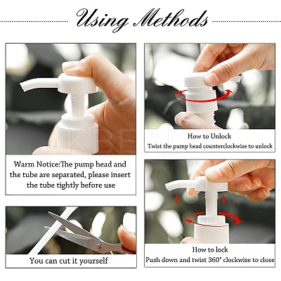 12Pcs 3 Colors Plastic Dispensing Pump FIND-GF0001-88A-1