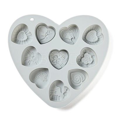 Heart Food Grade Silicone Molds LS-DIY-A051-02D-1
