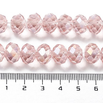 Electroplate Glass Beads Strands LS-GR12MMY-59AB-1