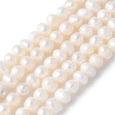 Natural Cultured Freshwater Pearl Beads Strands PEAR-I007-07Q-04A-01-1