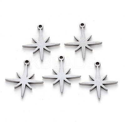 Tarnish Resistant 304 Stainless Steel Pendants STAS-N092-37-1