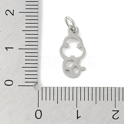 Non-Tarnish 304 Stainless Steel Pendants STAS-L279-001P-06-1