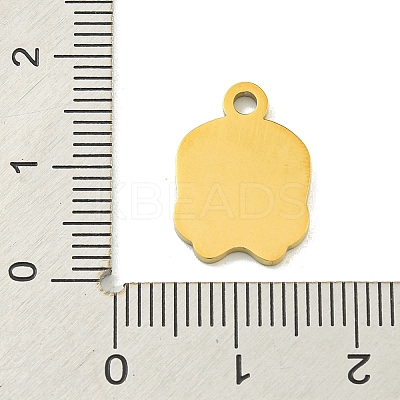 Halloween Theme Ion Plating(IP) 304 Stainless Steel Enamel Pendants STAS-M011-04A-1