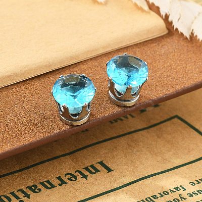 Cubic Zirconia Clip-on Earrings EJEW-L100-01P-01-1