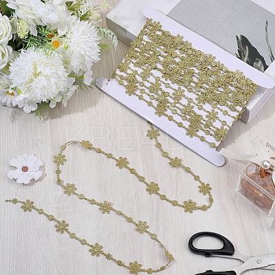 7.5Yards Polyester Lace Trims SRIB-GF0001-54D-1