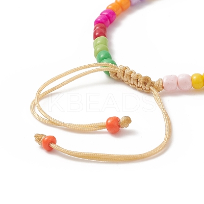 Glass Seed Braided Bead Bracelet BJEW-MZ00025-01-1