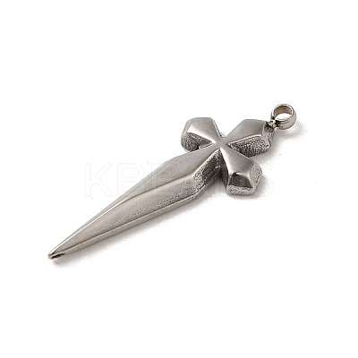 Non-Tarnish 304 Stainless Steel Pendants STAS-L022-321P-1