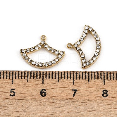 304 Stainless Steel Rhinestone Pendants STAS-Z154-03G-01-1