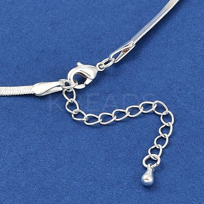 Bowknot Brass Pendant Necklaces NJEW-F325-03S-1
