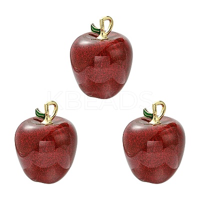 Opaque Resin Big Pendants RESI-CJC0004-05G-1