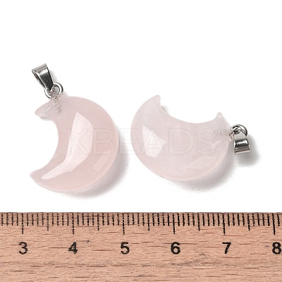 Natural Rose Quartz Pendants G-H035-01P-08-1