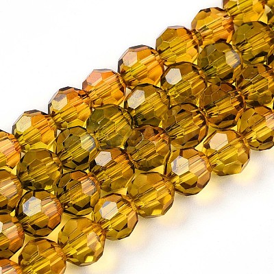 Baking Paint Transparent Glass Beads X1-DGLA-A035-T6mm-A05-1