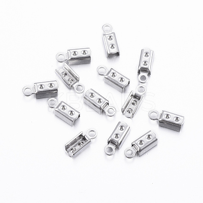 Tarnish Resistant 304 Stainless Steel Folding Crimp Ends LS-X-STAS-H376-114-1