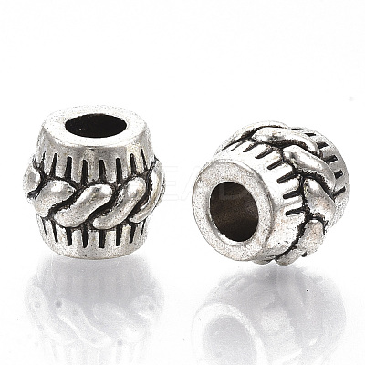 Tibetan Style Alloy European Beads TIBE-S320-075AS-LF-1
