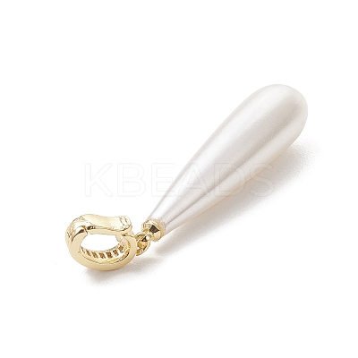 Electroplate Shell Pearl Pendants PALLOY-JF04939-02-1