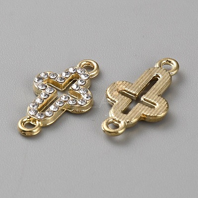Alloy Pave Crystal Rhinestone Connector Charms FIND-WH20008-07-1