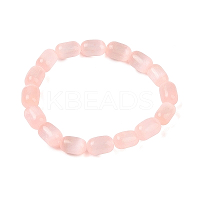 Natural Selenite Beaded Stretch Bracelets BJEW-L694-001-1