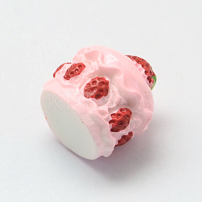 Strawberry Cake Resin Decoden Cabochons LS-X-CRES-R183-05B-1