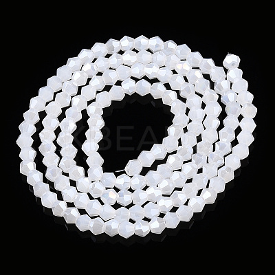Imitation Jade Electroplate Glass Beads Strands EGLA-A039-J2mm-A06-1