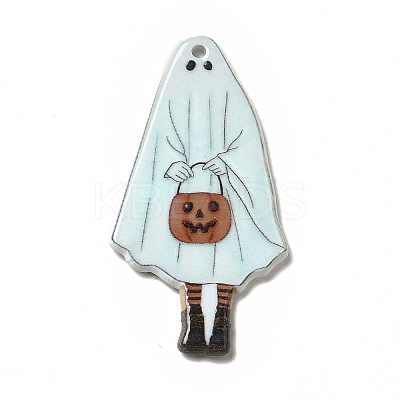 Halloween Printed Acrylic Pendants MACR-G059-03E-1