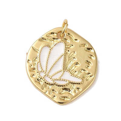 Rack Plating Brass Enamel Pendants KK-S372-04A-01-1