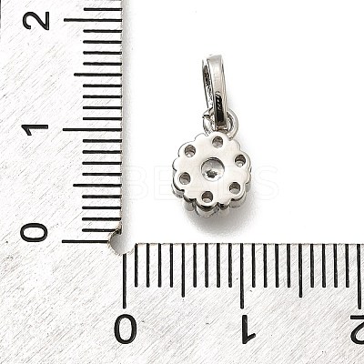 Brass Micro Pave Cubic Zirconia Pendants KK-Z093-41P-1