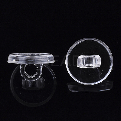 Transparent AS Plastic Charm Base Settings FIND-T064-011-1