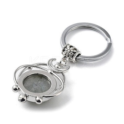 Natural & Synthetic Gemstone Keychain KEYC-H019-02P-1