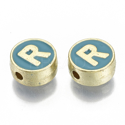 Alloy Enamel Beads X-ENAM-S122-028R-NR-1