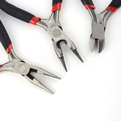 3Pcs 45# Carbon Steel DIY Jewelry Plier Sets PT-R010-11-1