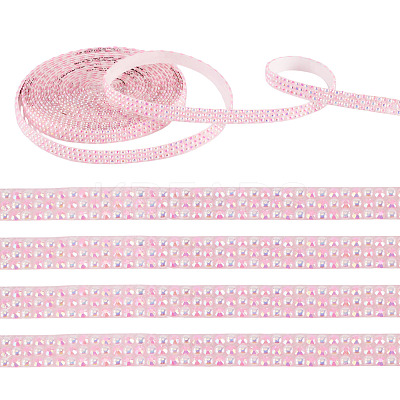 3 Yards Resin Self Adhesive Sewing Trim Hotfix Rhinestone Tape DIY-TA0013-15D-1