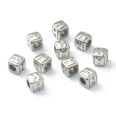 Tarnish Resistant 304 Stainless Steel European Beads STAS-H145-01H-P-1