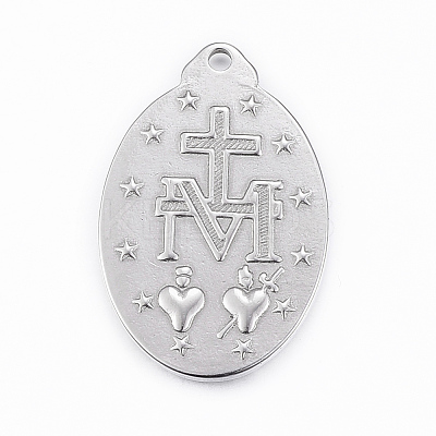 Non-Tarnish 304 Stainless Steel Pendants STAS-H400-29P-1