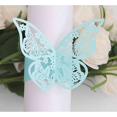Iridescent Paper Napkin Rings AJEW-WH0002-21D-1