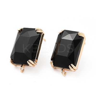 K9 Glass Stud Earring Findings KK-E071-26KCG-01-1