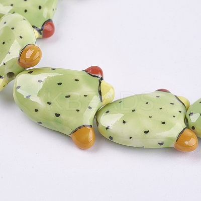 Handmade Porcelain Beads PORC-G002-16B-1
