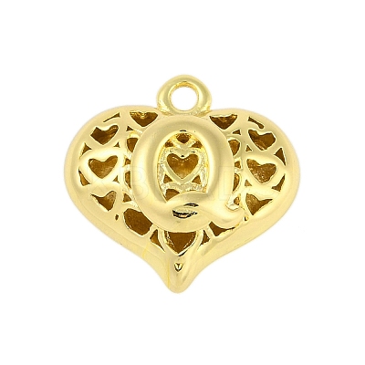 Hollow Brass Pendants for Valentine's Day KK-M289-03Q-G-1