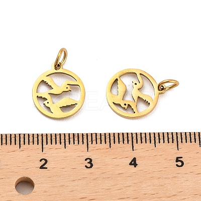 304 Stainless Steel Charms STAS-D050-07G-09-1