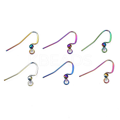 Ion Plating(IP) 304 Stainless Steel French Earring Hooks STAS-S119-013-1