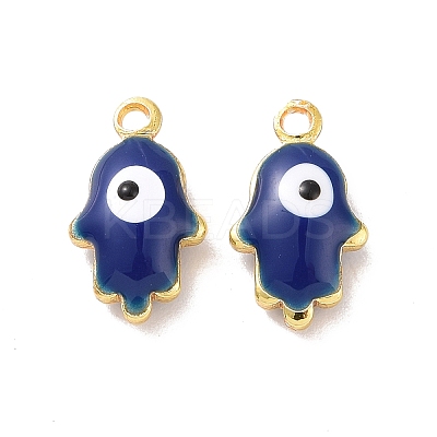 Brass Enamel Pendants KK-J302-04G-1
